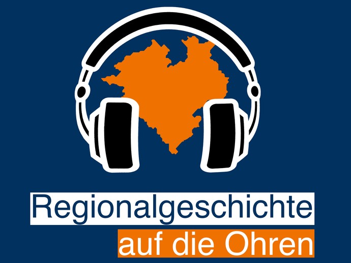 Logo der Podcast-Reihe „Regionalgeschichte auf die Ohren“