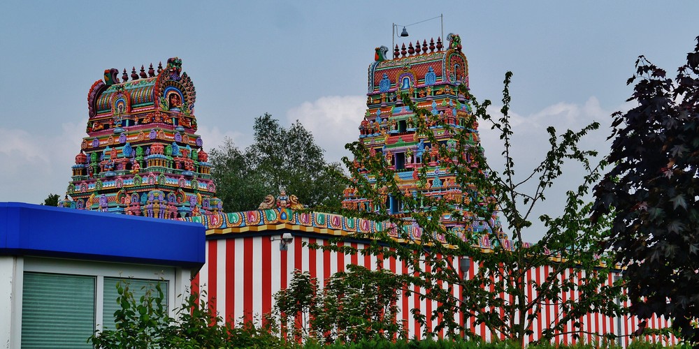 Hindutempel Sri-Kamadchi-Ampal, Hamm, Bundesland Nordrhein-Westfalen, Deutschland ©Zairon