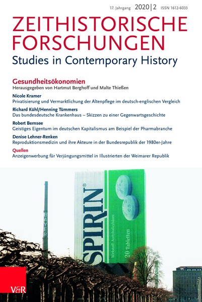 Cover der Fachzeitschrift „Zeithistorische Forschungen“ (Heft 2/2020)