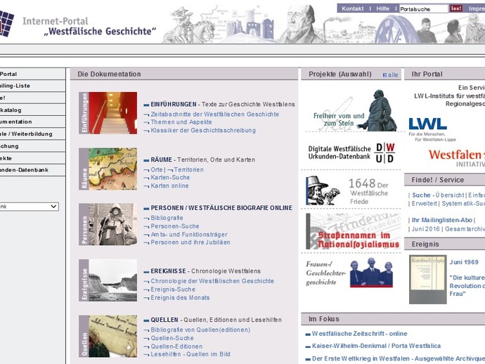 Internet-Portal „Westfälische Geschichte“