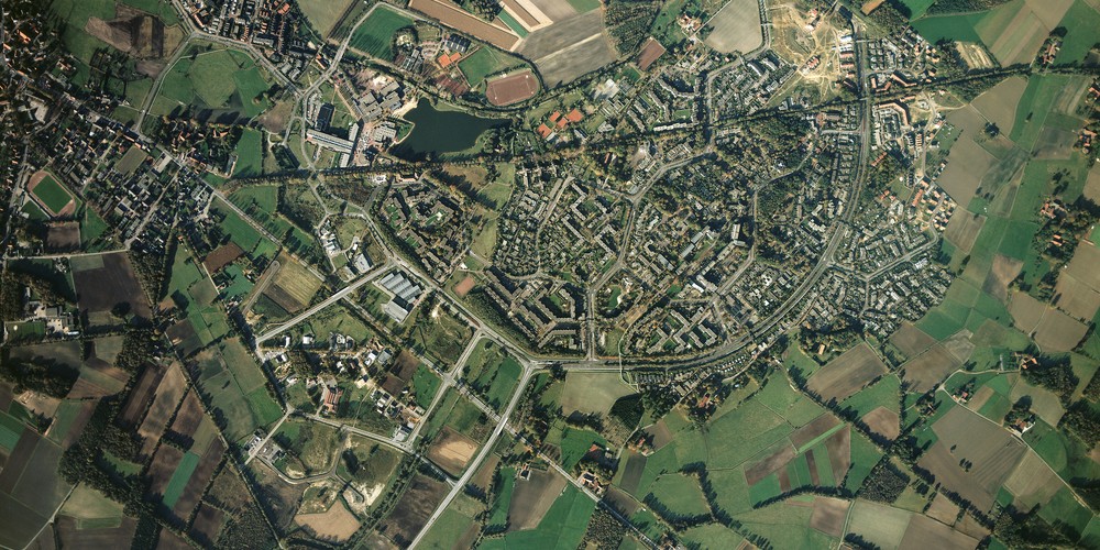 Dorsten-Wulfen im Nordosten von Dorsten, hier Wulfen-Barkenberg nördlich der Bundesstraße B58, © LWL-Medienzentrum für Westfalen