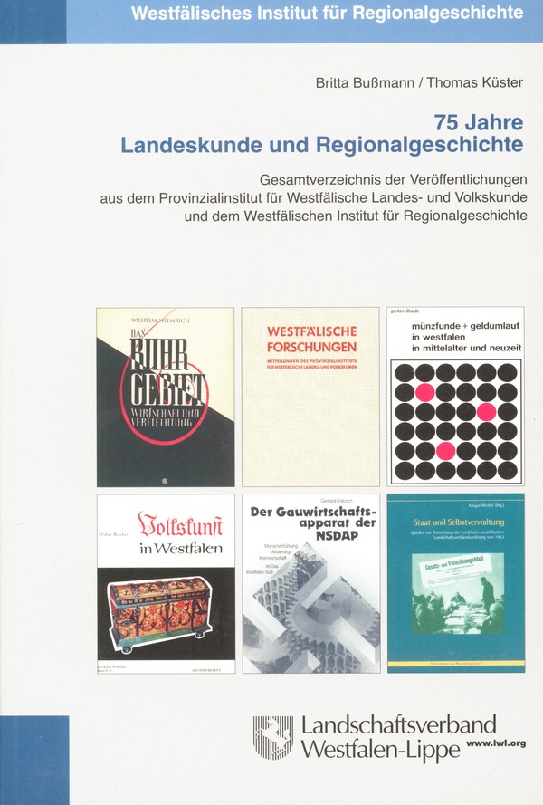 Cover des Bandes 75 Jahre Landeskunde und Regionalgeschichte