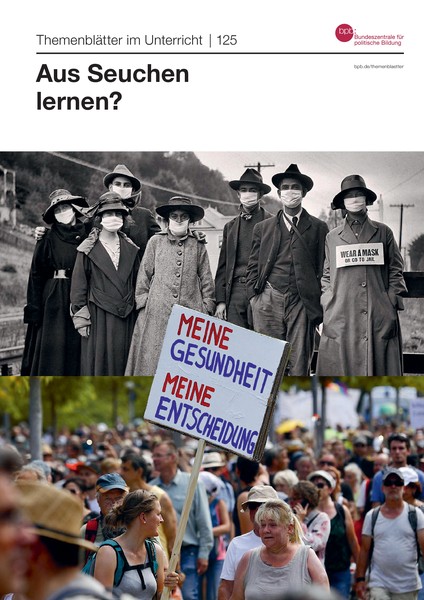 Cover des Themenblattes im Unterricht "Aus Seuchen lernen?"